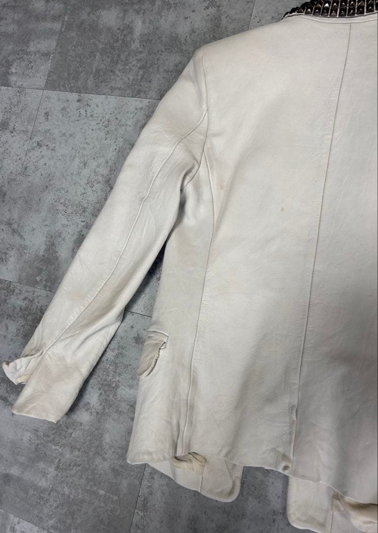 Balmain SS09 スタッズラペル　ラムスキンジャケット　36