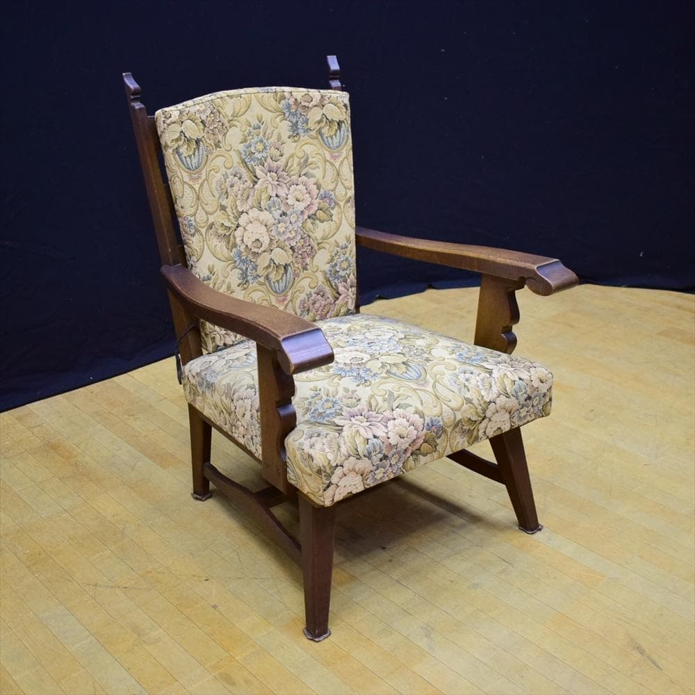 永田良介商店　神戸家具　オーク　アームソファ　1人掛け　1P　シングルソファ