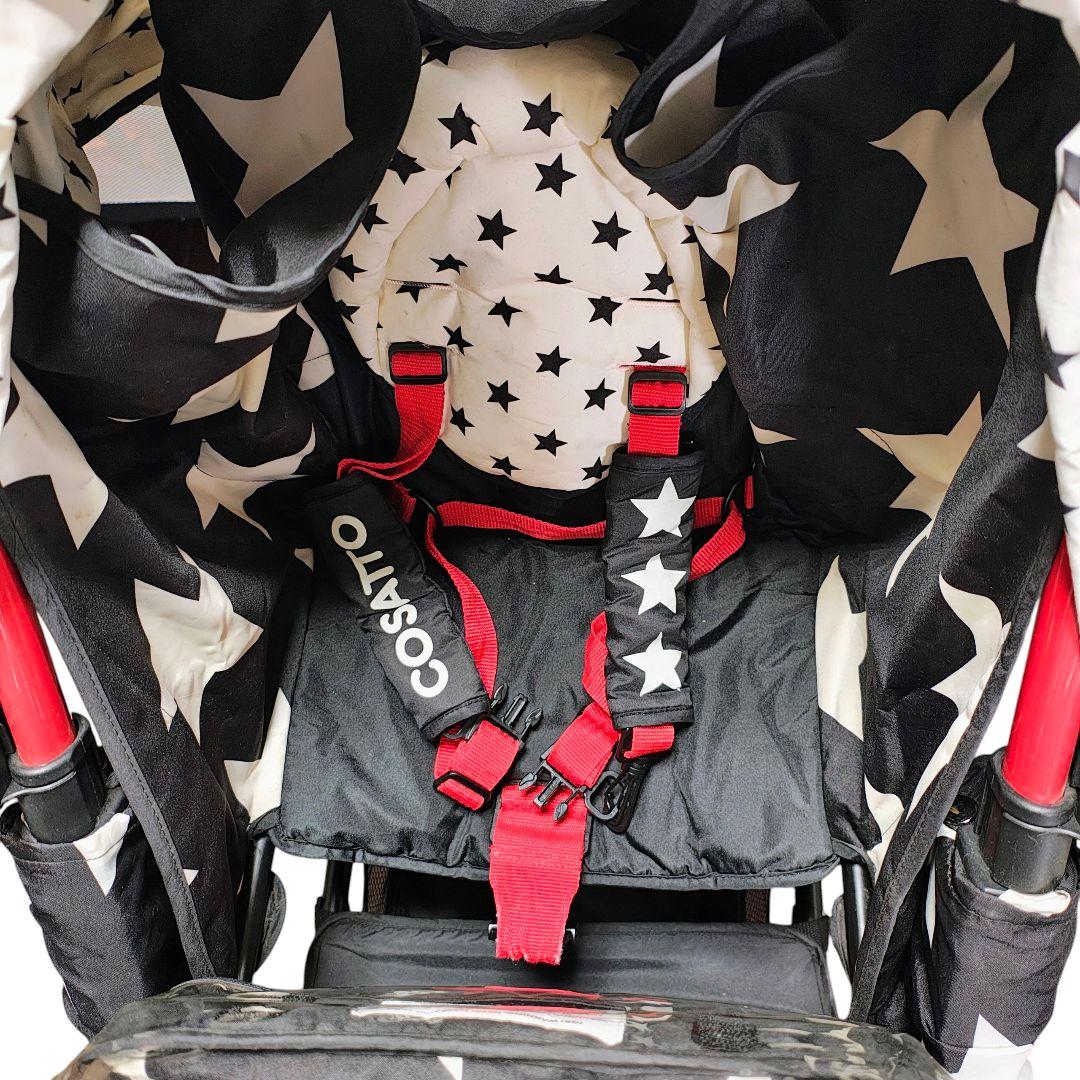 【送料無料】コサット　シャッフルオールスター　2人乗りベビーカー