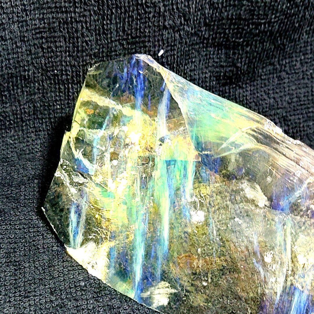 ☆クリアオブシディアン原石カナリーイエロー☆☆☆天然ガラス