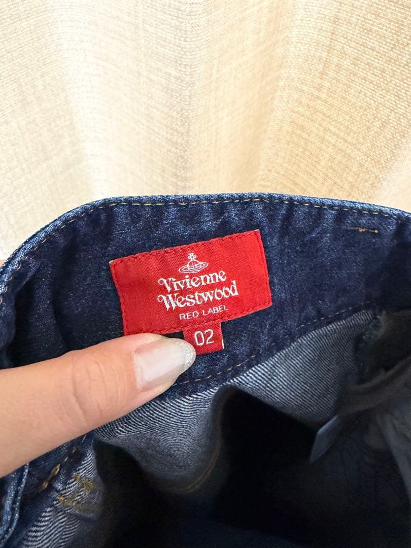 ヴィヴィアンウエストウッド　レッドレーベル　ダークブルー デニム ワイドパンツ
