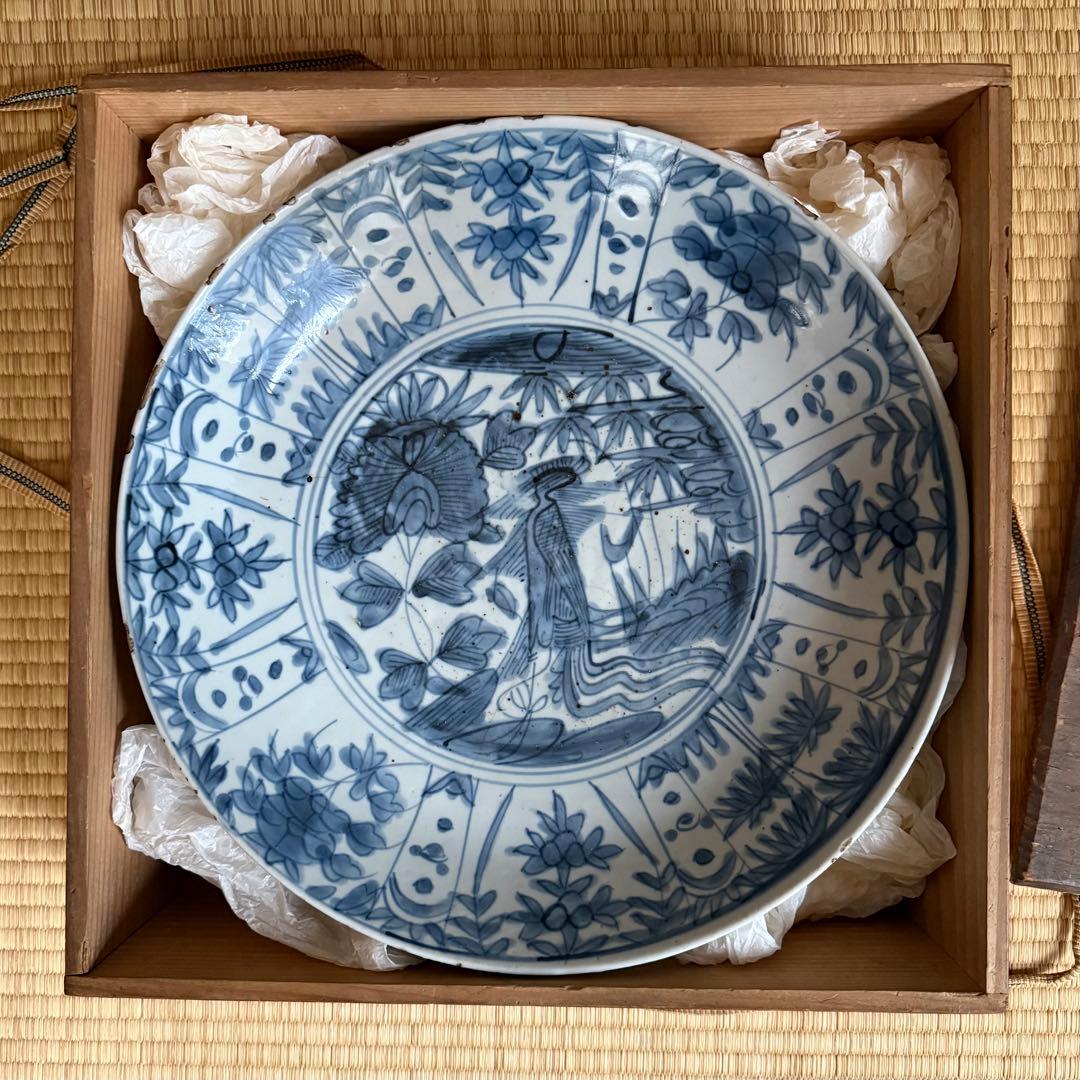 呉須染付 南京染付 青花 大皿 大盤 明代 古染付 呉須赤絵 古美術 骨董 民藝