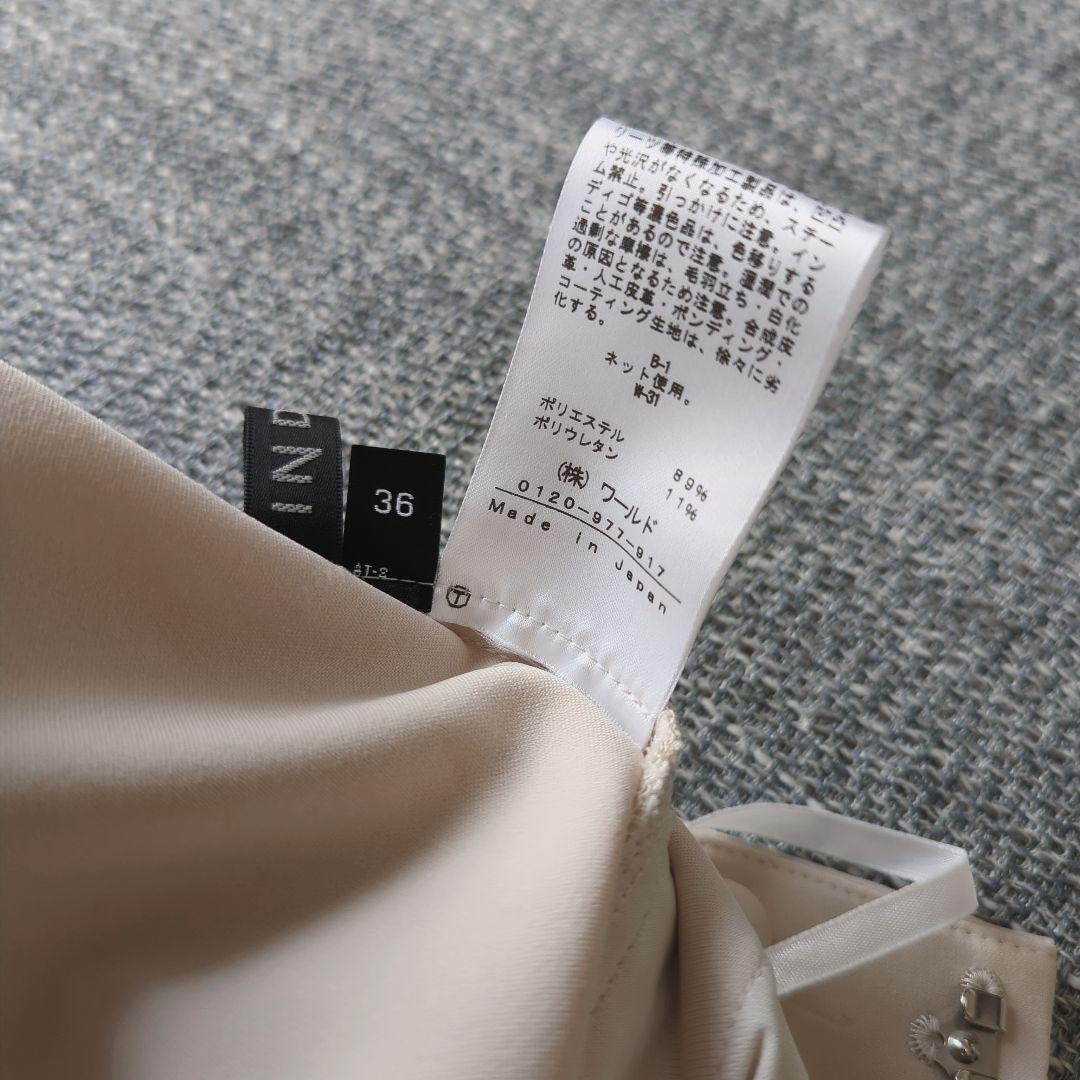 インディヴィ　春夏　UVケア　接触冷感　洗える　セットアップスーツ　アイボリー