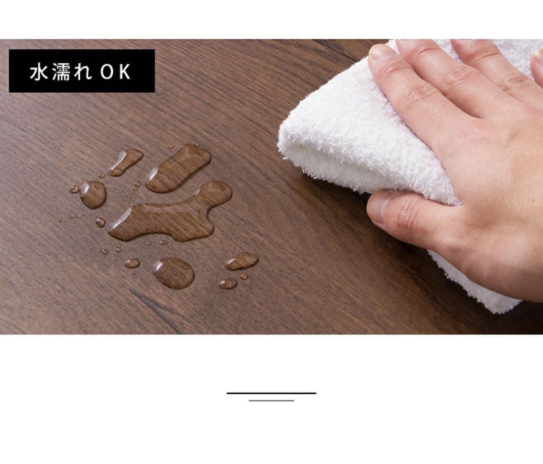 【めたもん】昇降式テーブル 大理石調