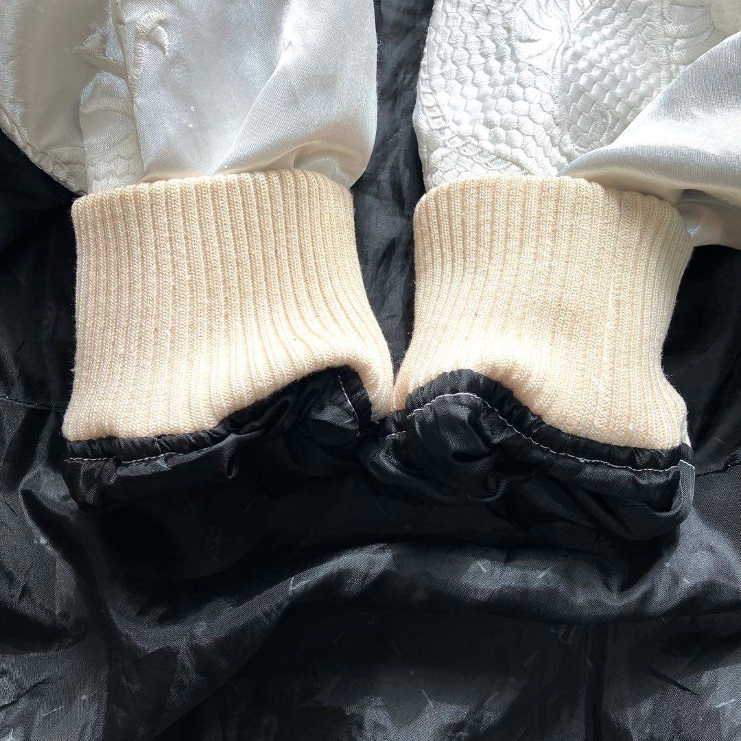 【希少】DOG TOWN BLACK DRAGON 黒龍 スカジャン 刺繍 XL