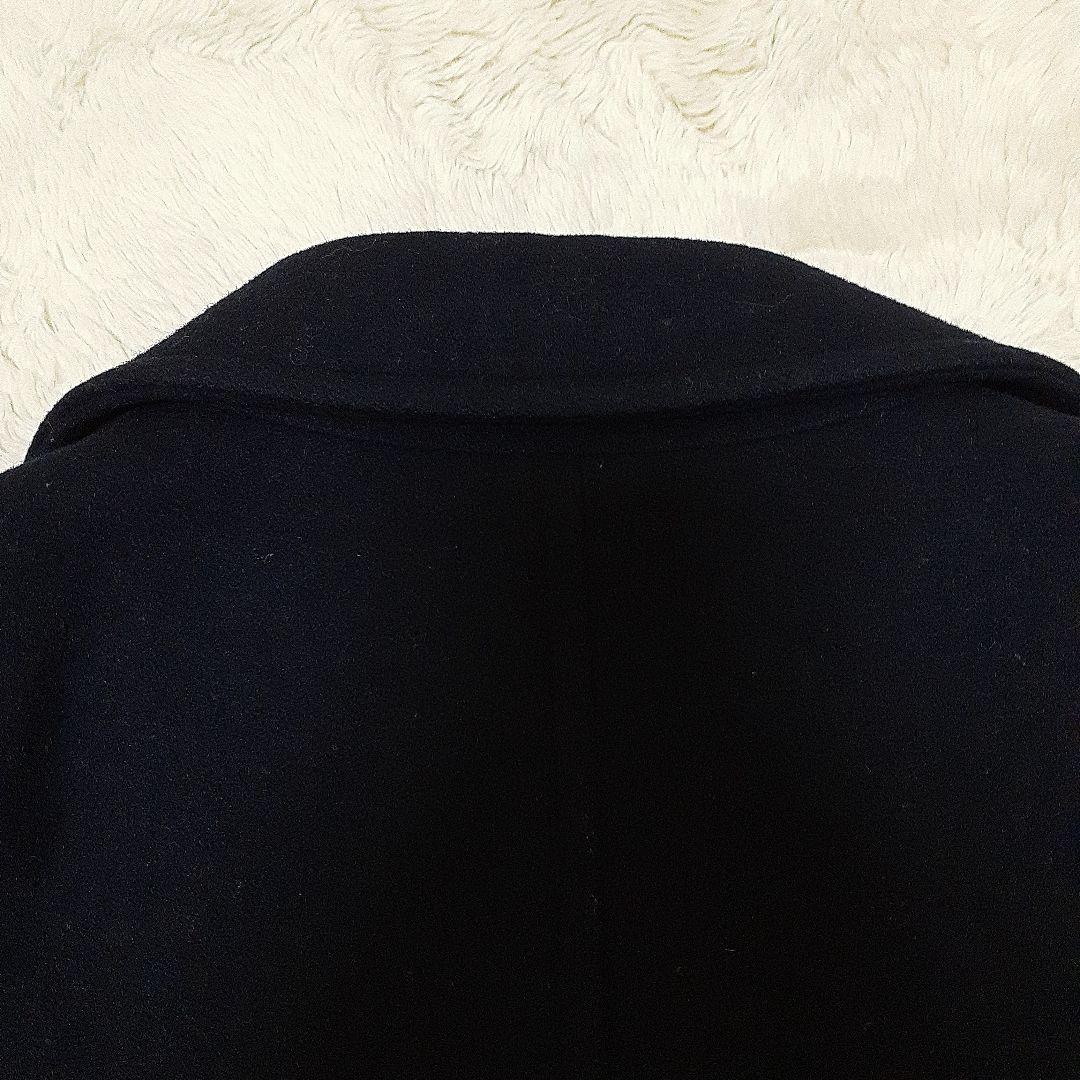 BURBERRYブラック ダブルブレスト ウールコート 150cmA