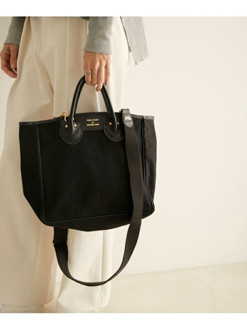 YOUNG&OLSEN fo SALON 2WAYキャンバスショルダー別注品 黒