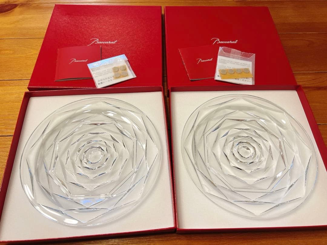 Baccarat バカラ スウィングプレート L 2点セット