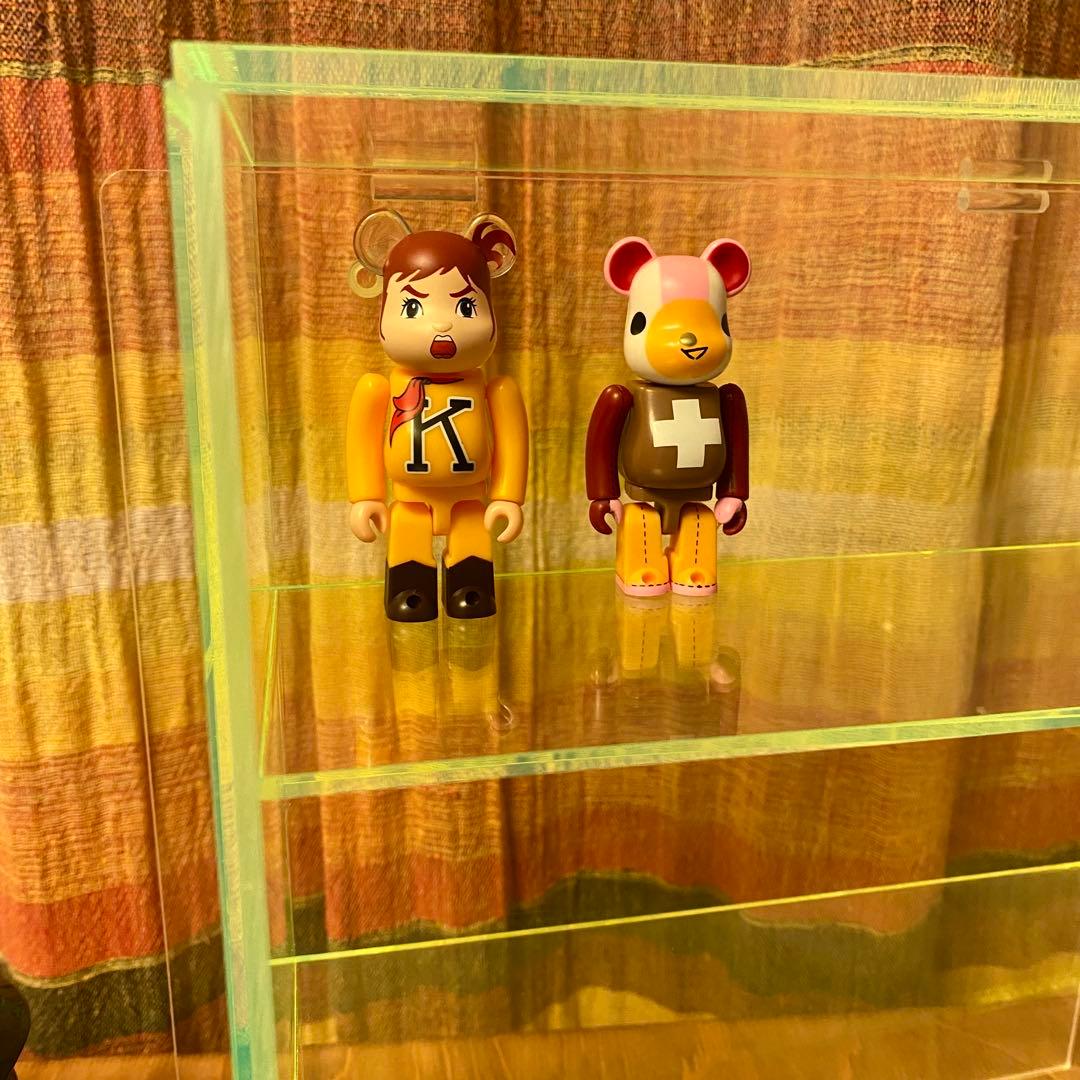 アクリル ディスプレイケース 3段 据置 壁掛け ウォールラック レトロ 美品