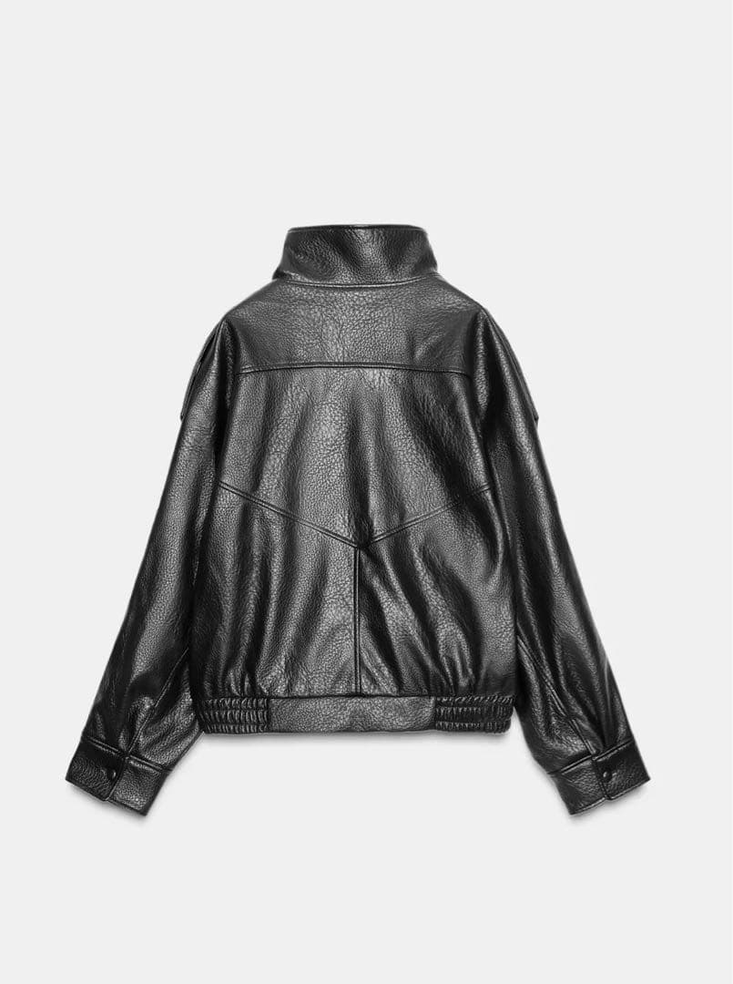 新品タグ付き　ZARAフェイクレザージャケット