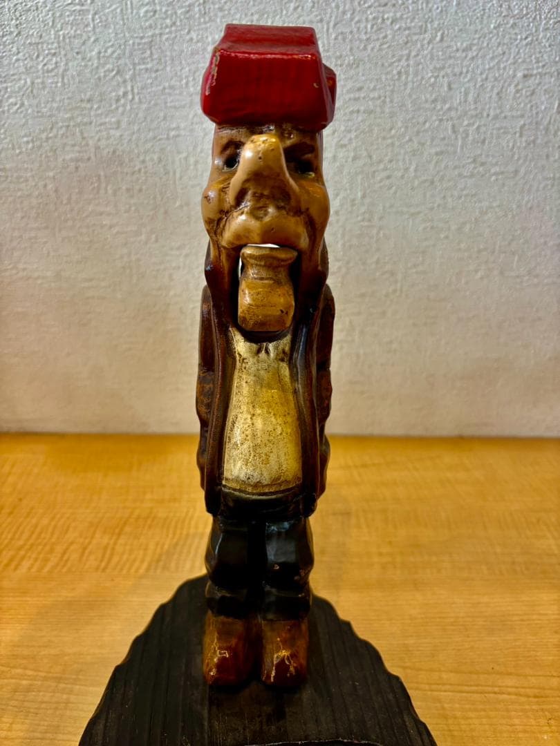 【希少】アンティーク 木製 くるみ割り人形 ペア 特大 32cm 置物 オブジェ