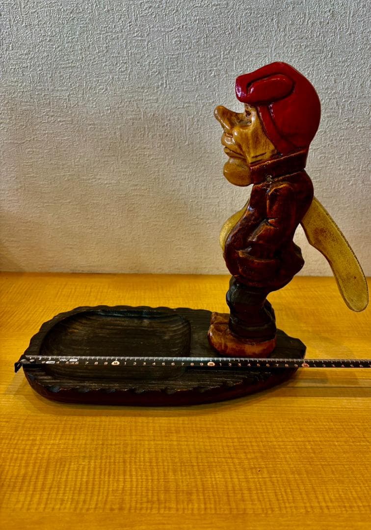 【希少】アンティーク 木製 くるみ割り人形 ペア 特大 32cm 置物 オブジェ