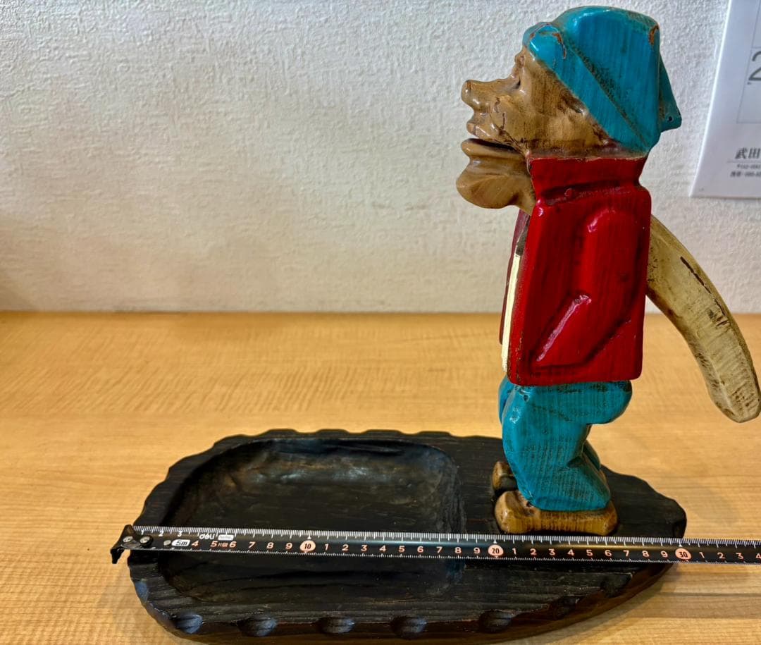 【希少】アンティーク 木製 くるみ割り人形 ペア 特大 32cm 置物 オブジェ