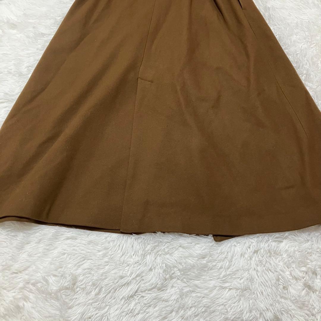 エイミーイストワール ベルテッドトレンチコート ブラウン ウール M レディース