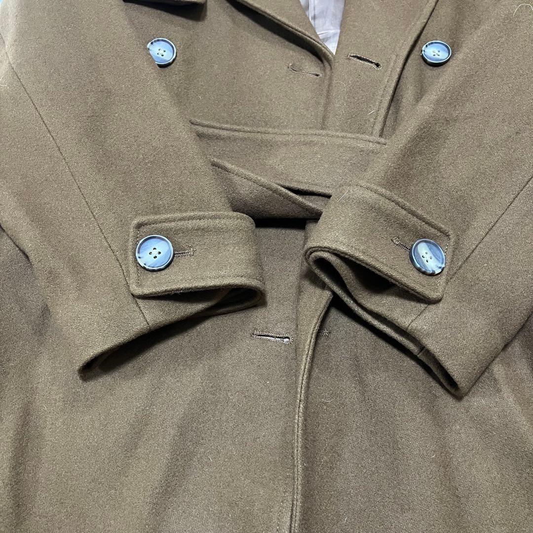 エイミーイストワール ベルテッドトレンチコート ブラウン ウール M レディース