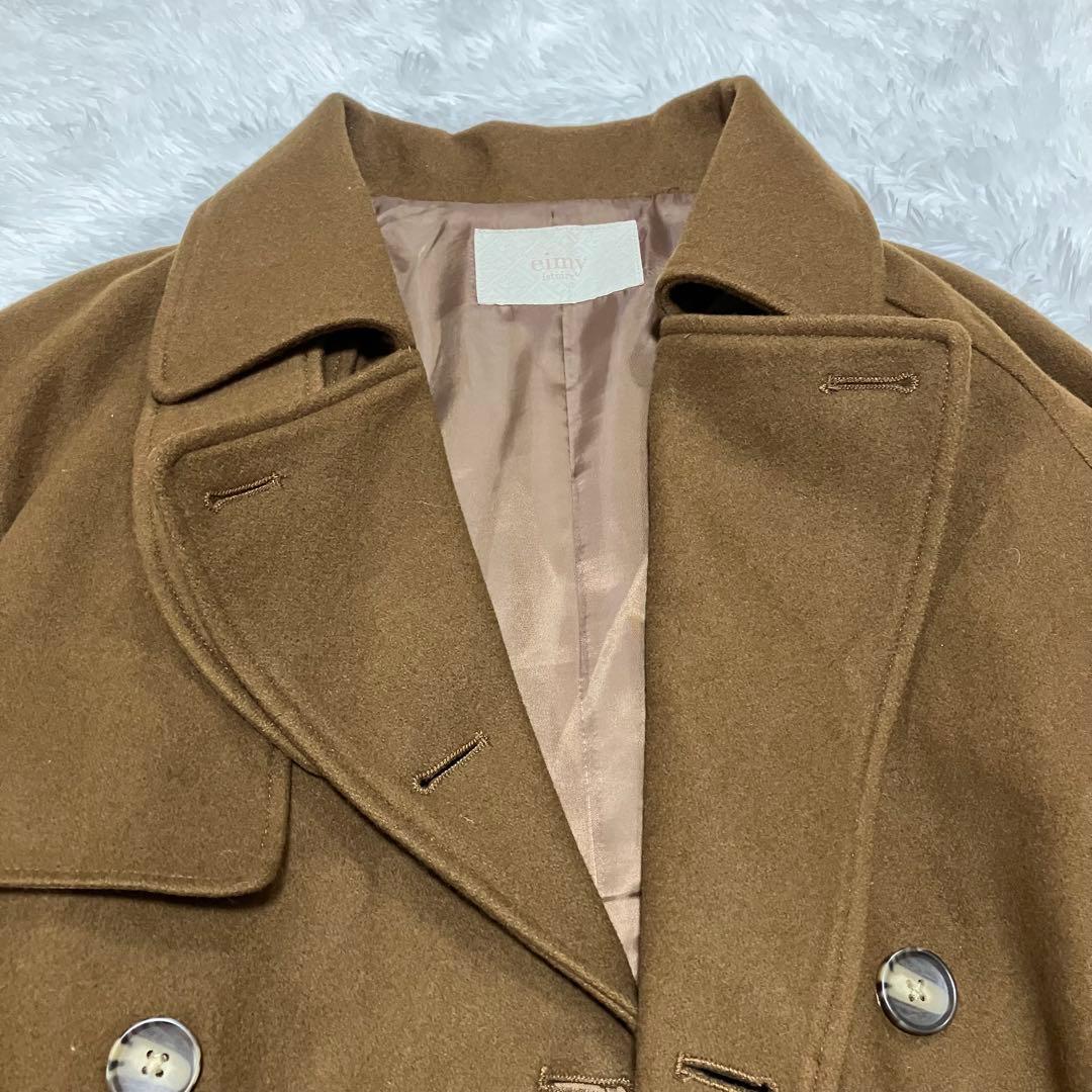 エイミーイストワール ベルテッドトレンチコート ブラウン ウール M レディース