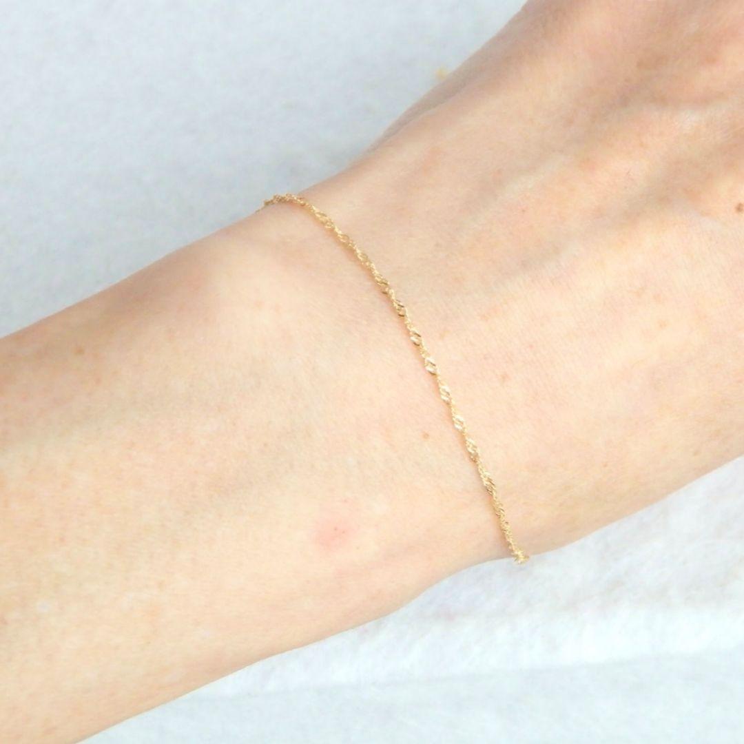 Maru　k18ブレスレット　プラチナブレスレット　2連ブレスレット