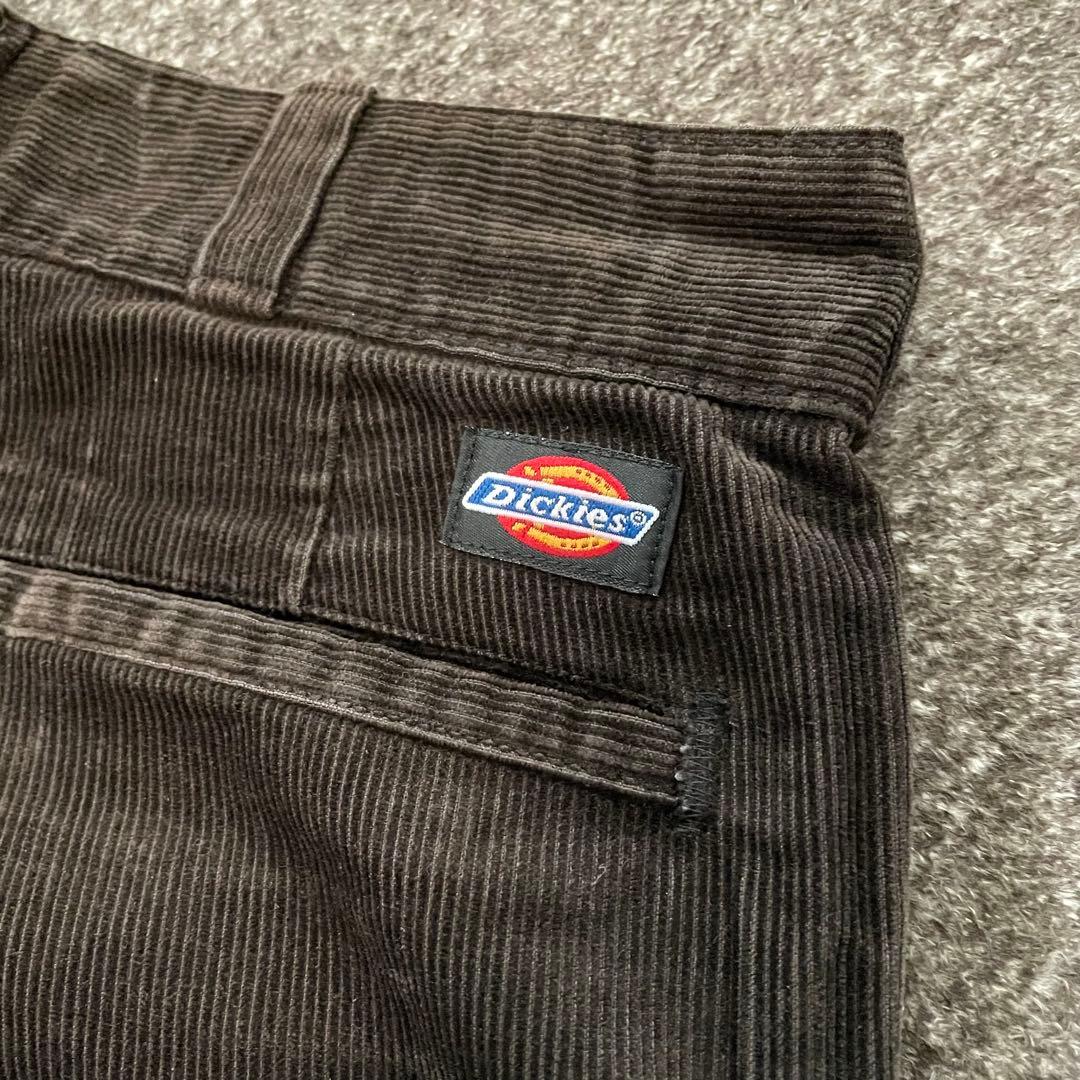 ディッキーズ　コーデュロイパンツ　USA製　タロンジップ　ダークブラウン