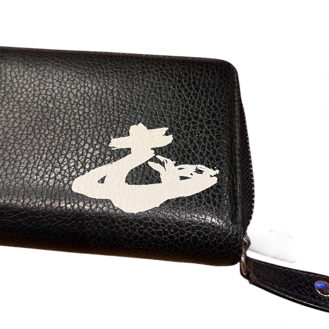 Vivienne Westwood 長財布 レザーラウンド　オーブ ペイント
