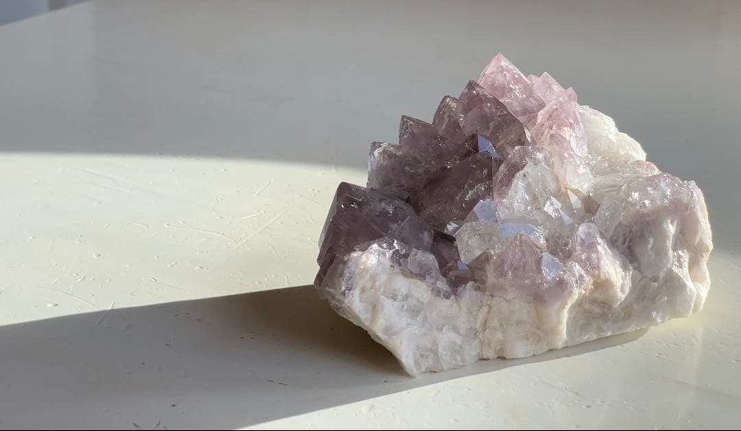 【天然石】高品質 ラベンダーアメジスト 原石　クラスター