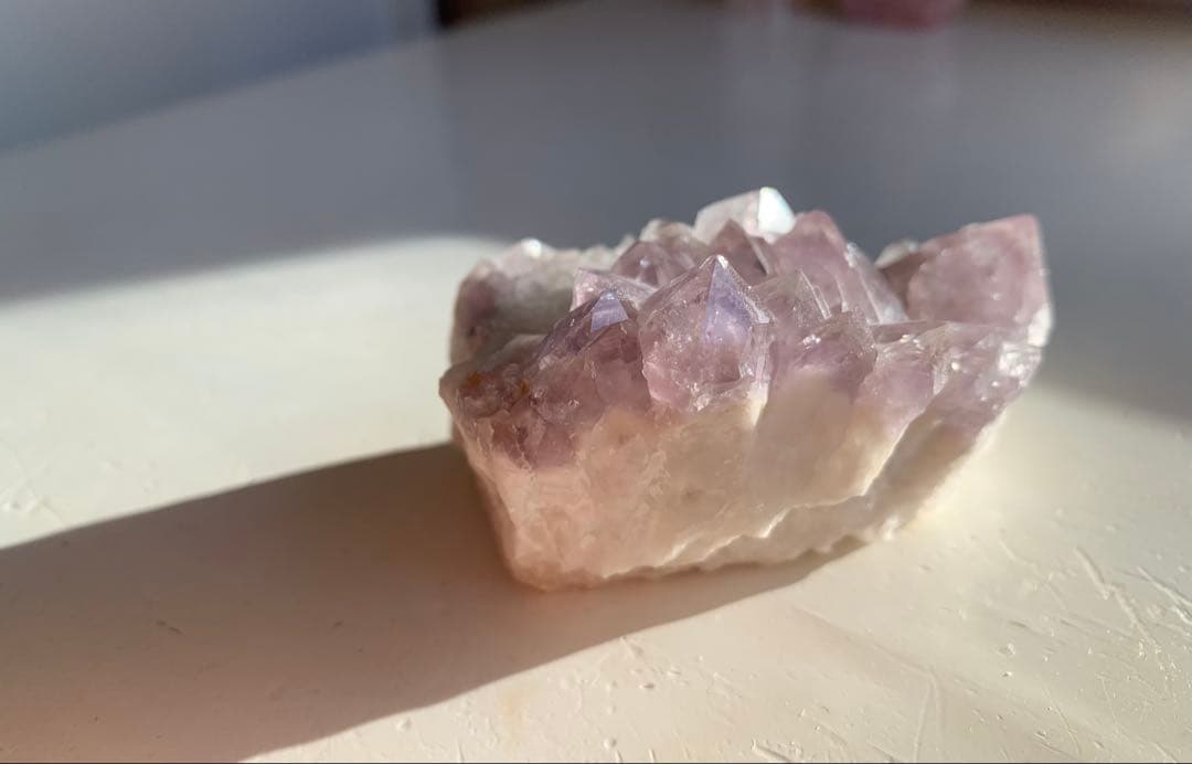 【天然石】高品質 ラベンダーアメジスト 原石　クラスター