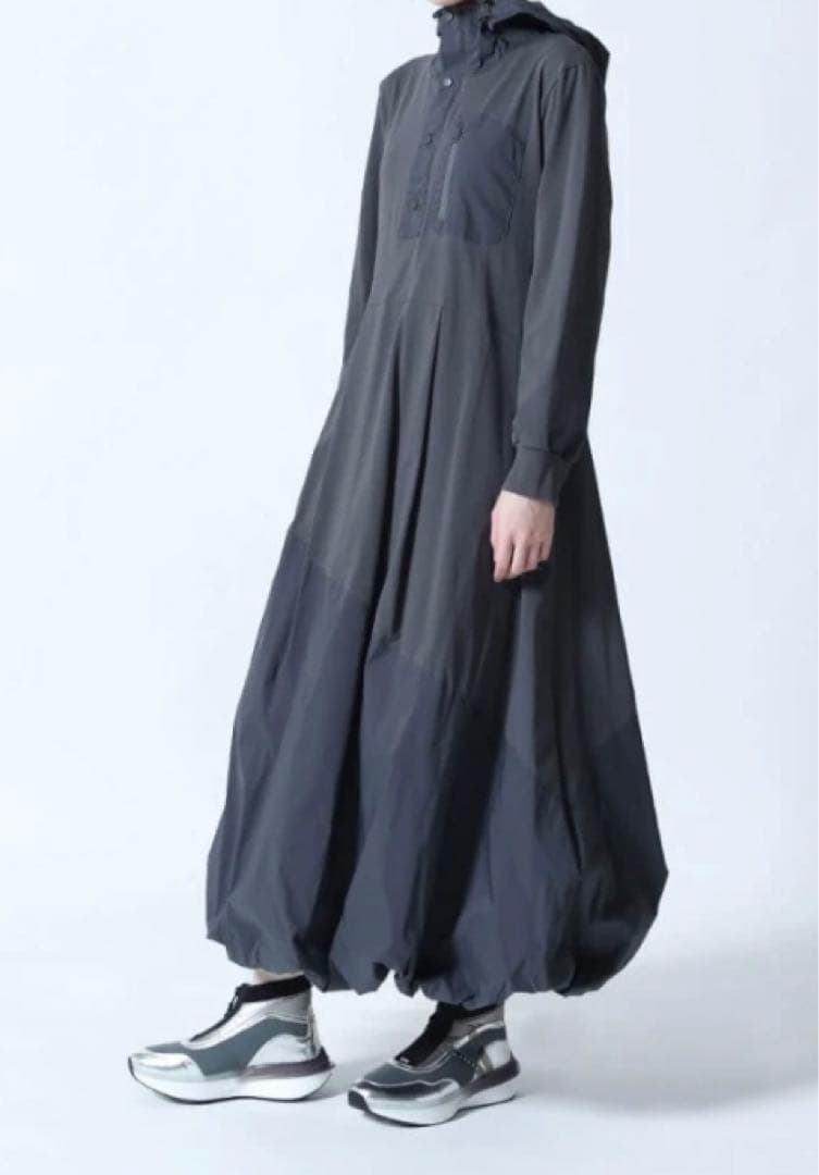 LASUD バルーンシルエットロングワンピース