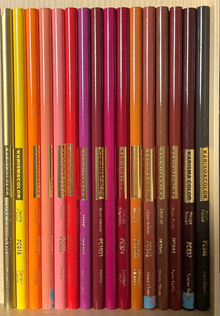 【希少：未使用33本】カリスマカラー 油性色鉛筆（120色バージョン含む）