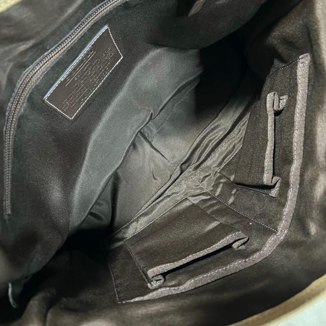 【COACH】メッセンジャー バッグ/ショルダーバッグ レザー×キャンバス地