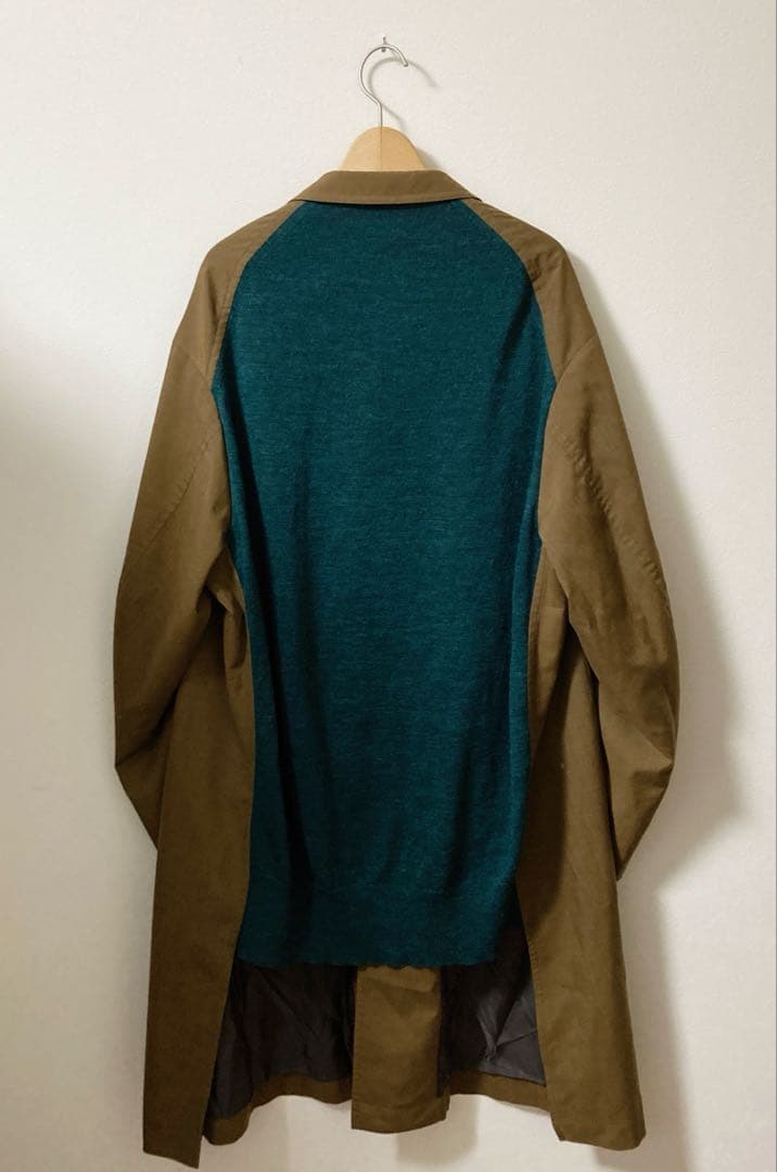 kolor 21ss ニット　ドッキング　コート
