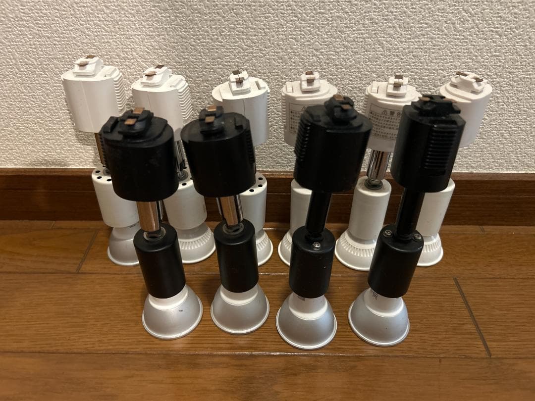 LED スポット ライト 10点セット 電球付き ダクト ライティング レール
