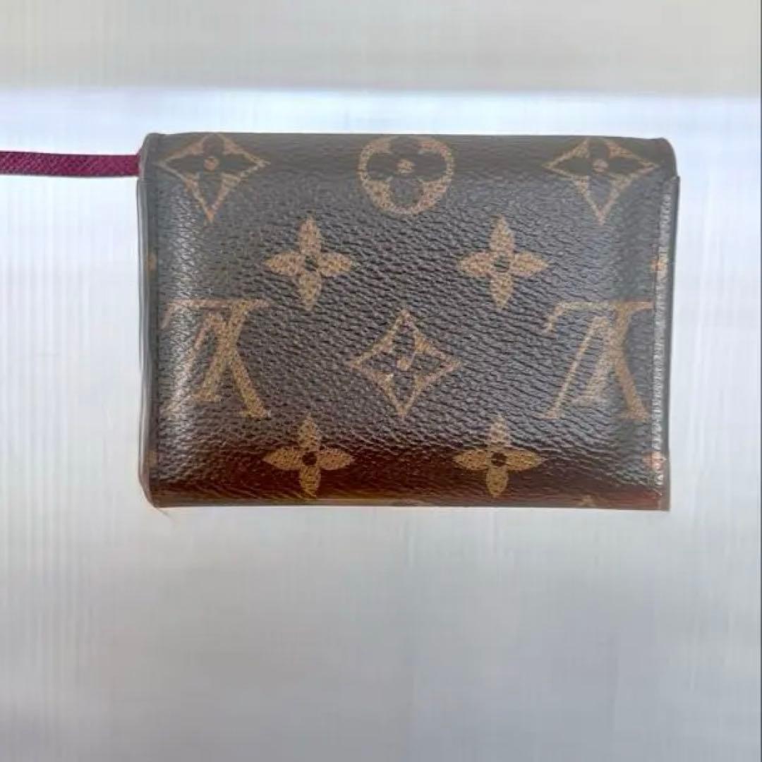 美品Louis Vuitton モノグラム ポルトモネ・ロザリモノグラム
