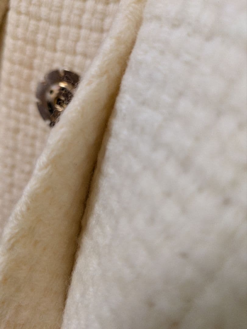 FENDI アイボリーファー襟　ロングコート