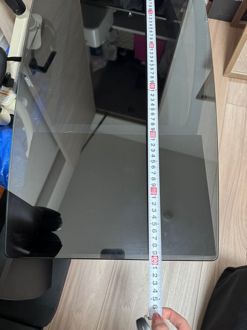 テレビ台　ガラス　黒