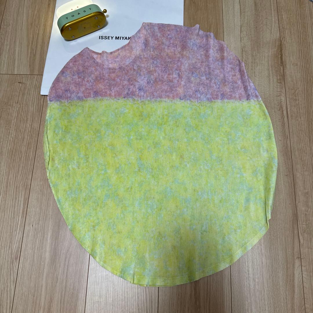 イッセイミヤケ　プリーツプリーズ　 サークルトップス