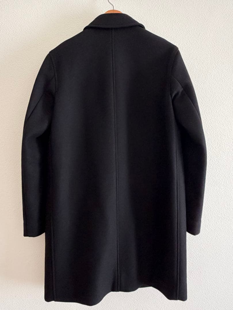 【J】A.P.C. ブラック ステンカラーコート XS 希少ブルガリア製