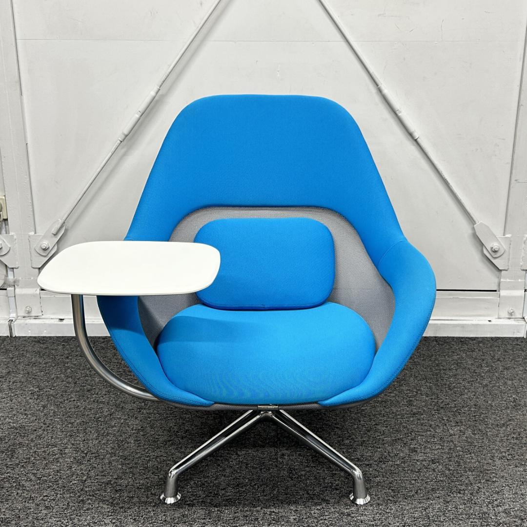 Steelcase Coalesse SW_1 メモ台付き ブルー チェア