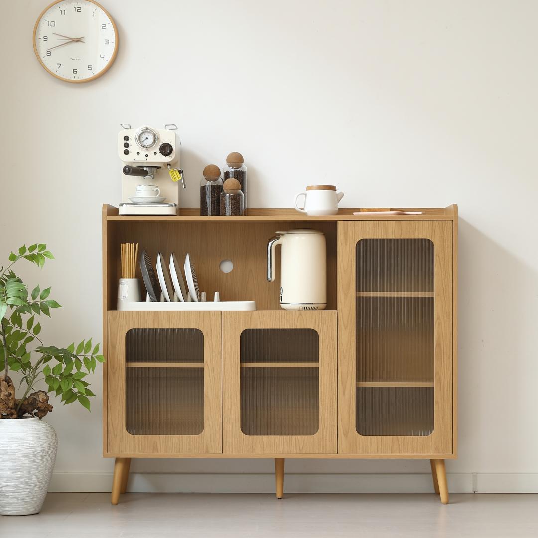 NARUMI'キャビネット サイドボード 食器棚 リビングボード NATURAL