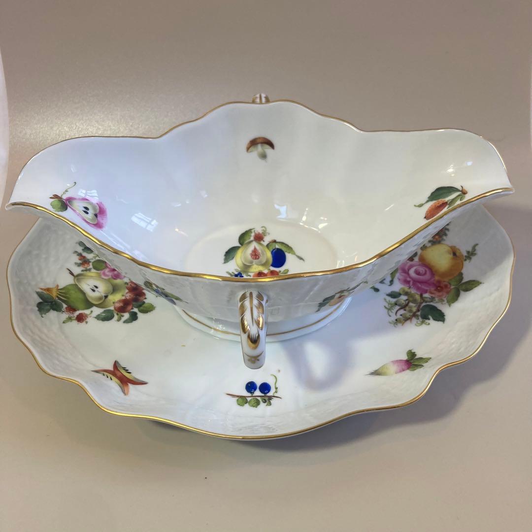 超希少　ヘレンド　フルーツコンポジション　グレービーボート