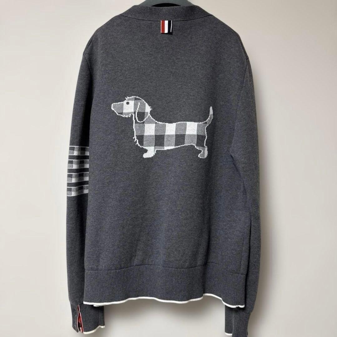 Thom Browne 4BAR ヘクター カーディガン グレー