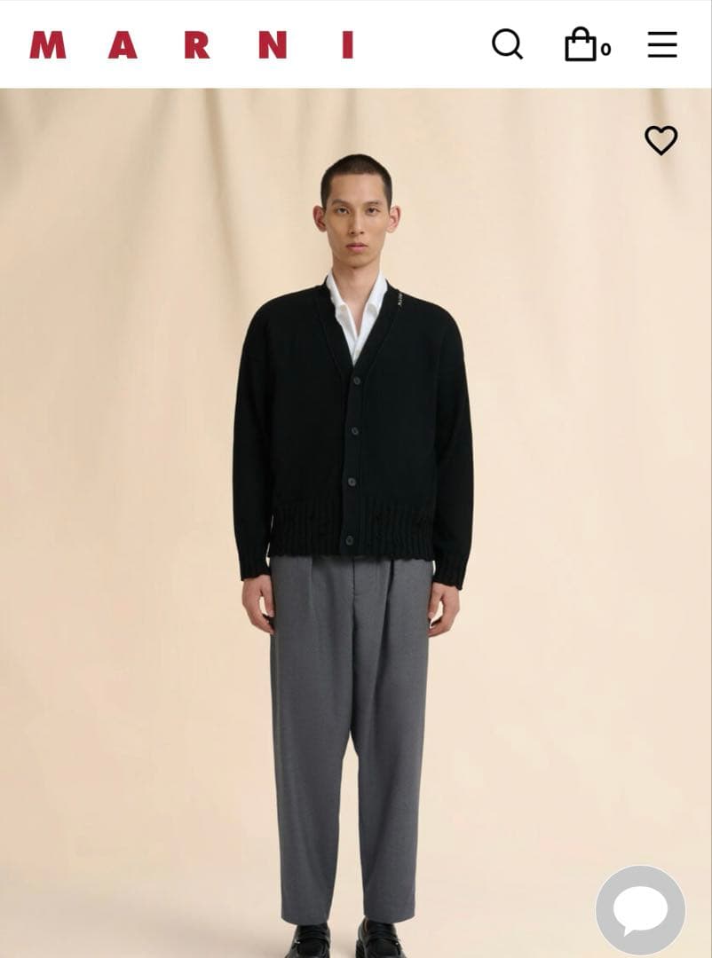 【新品未使用タグ付き永瀬廉着用】 MARNI ダメージカーディガン