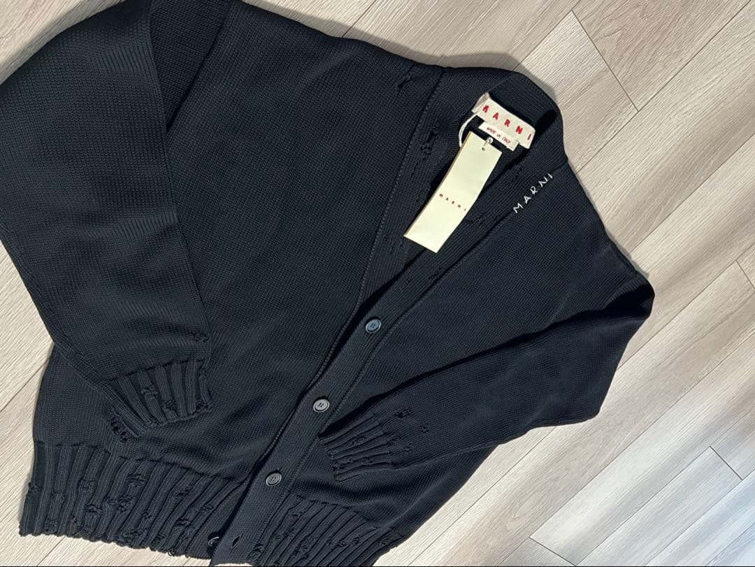 【新品未使用タグ付き永瀬廉着用】 MARNI ダメージカーディガン
