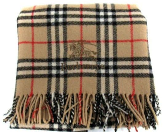 【美品】Burberrys ウールひざ掛け ブランケットノバチェック柄