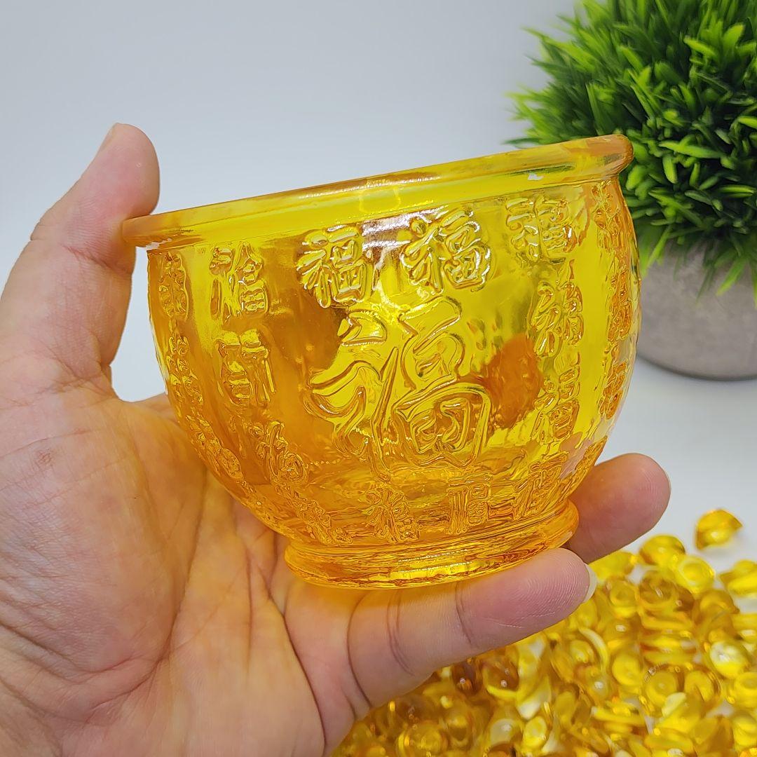 瑠璃ガラス製 元宝 風水グッズ 開運・金運アップ スピリチュアルアイテム