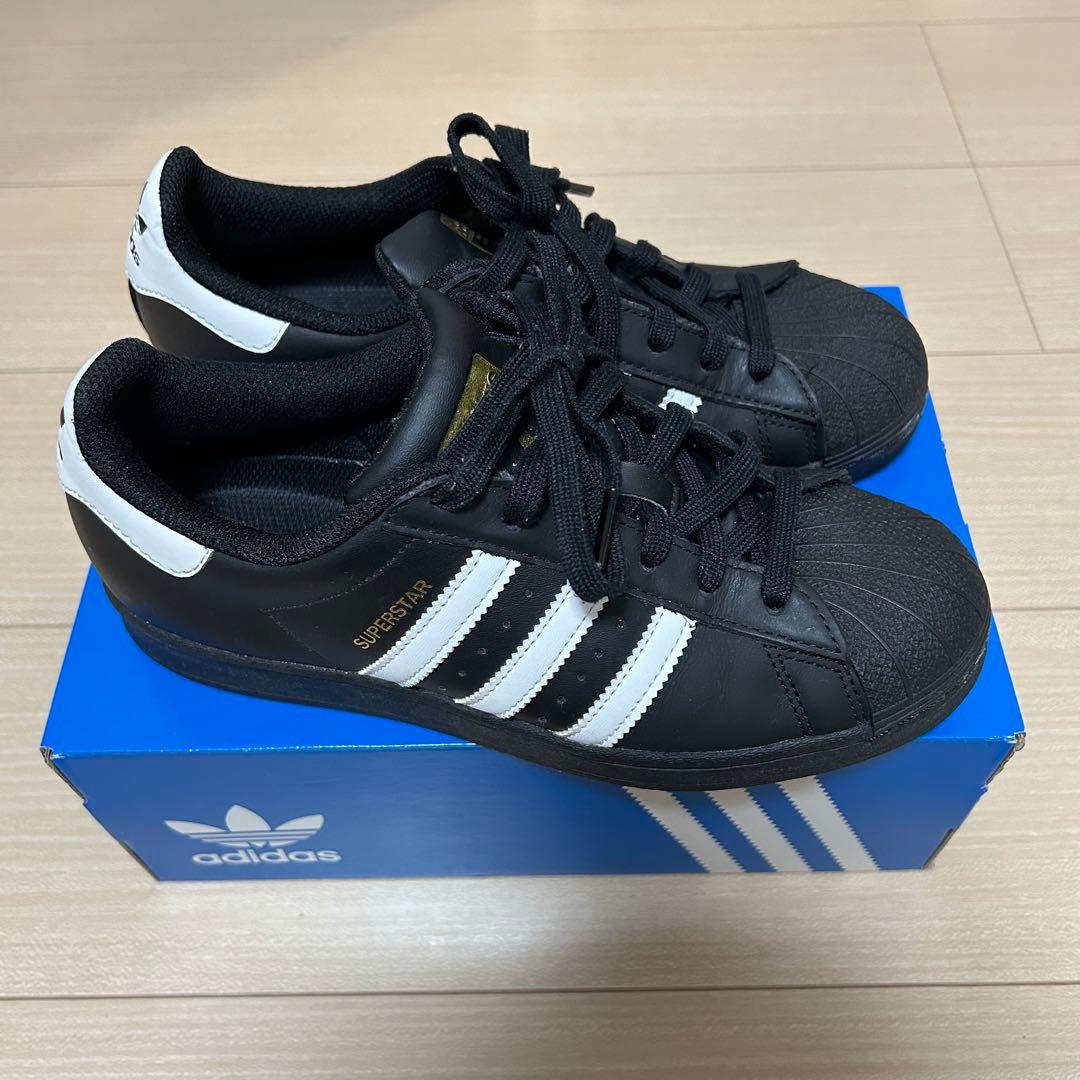 adidas Superstar ブラック/ホワイト　24センチ