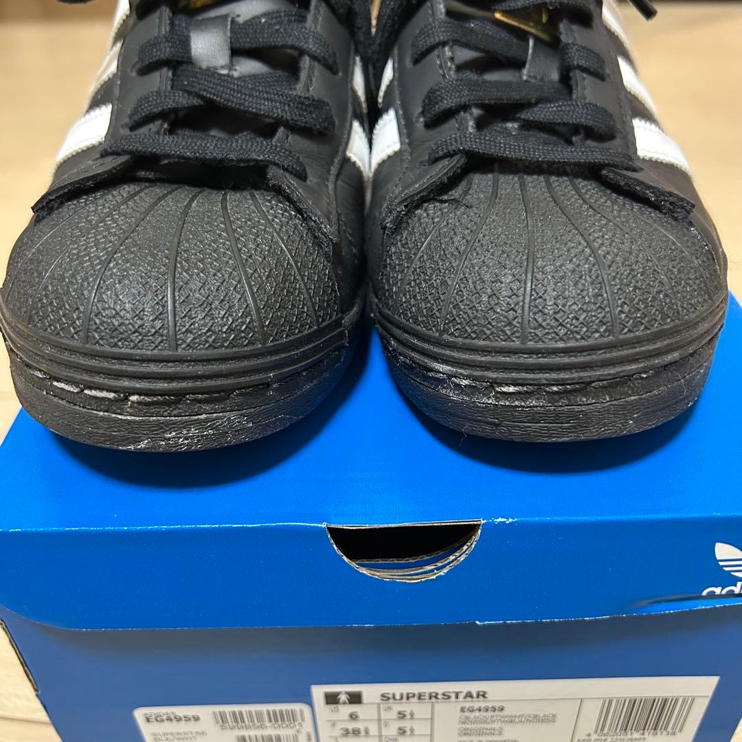 adidas Superstar ブラック/ホワイト　24センチ
