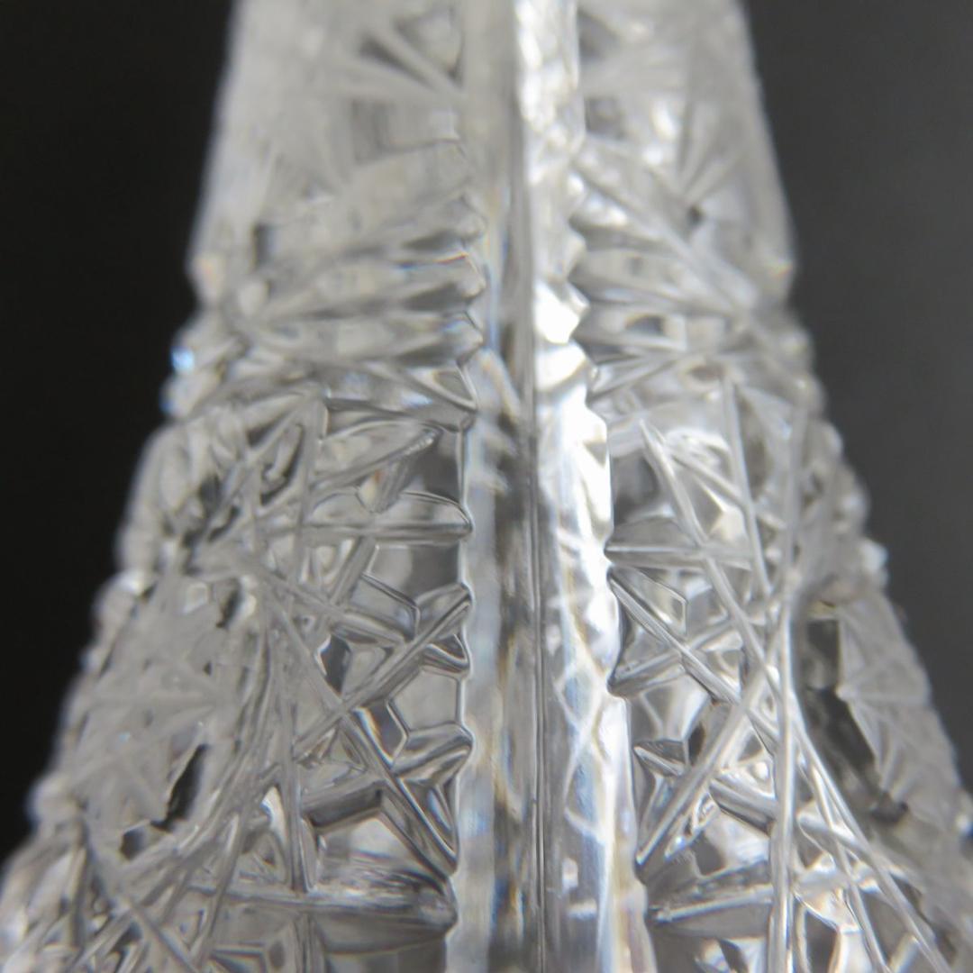 ボヘミアガラス　クリスタル　花瓶　2個セット