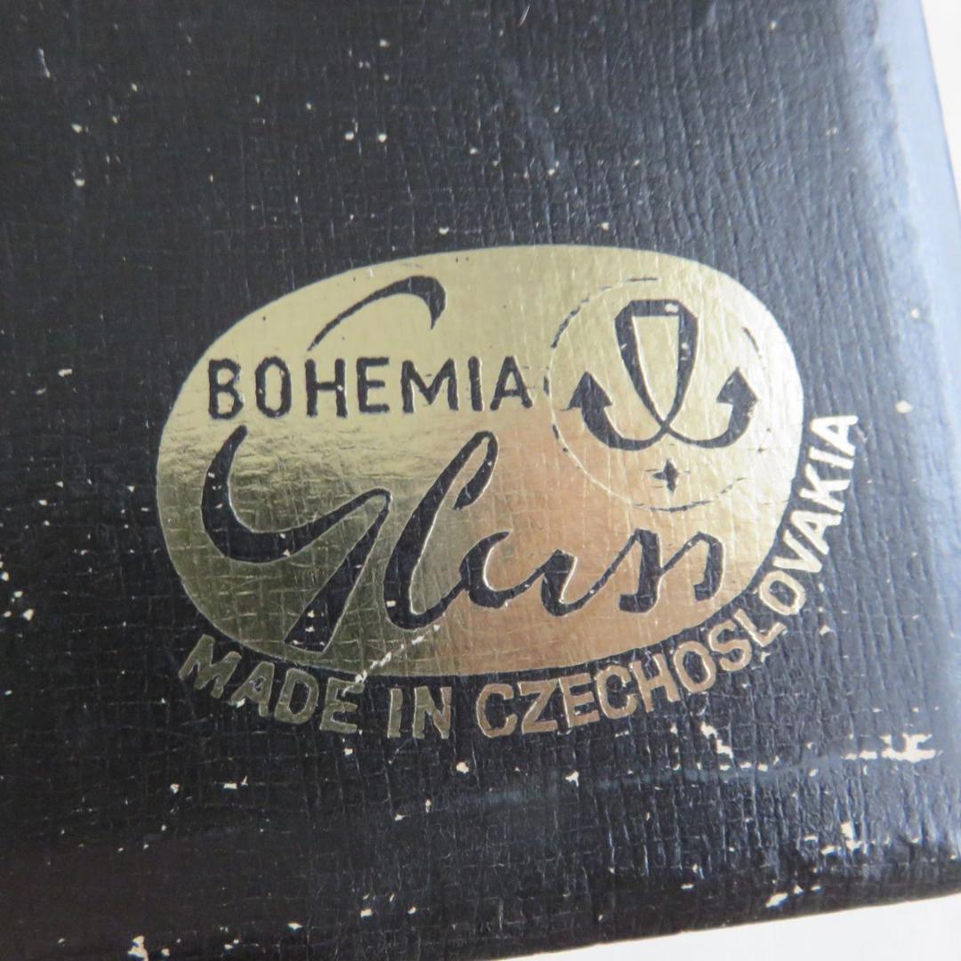 ボヘミアガラス　クリスタル　花瓶　2個セット