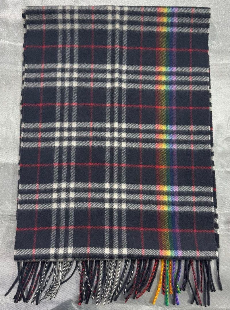 B*s様 BURBERRY バーバリー　カシミヤチェックマフラー