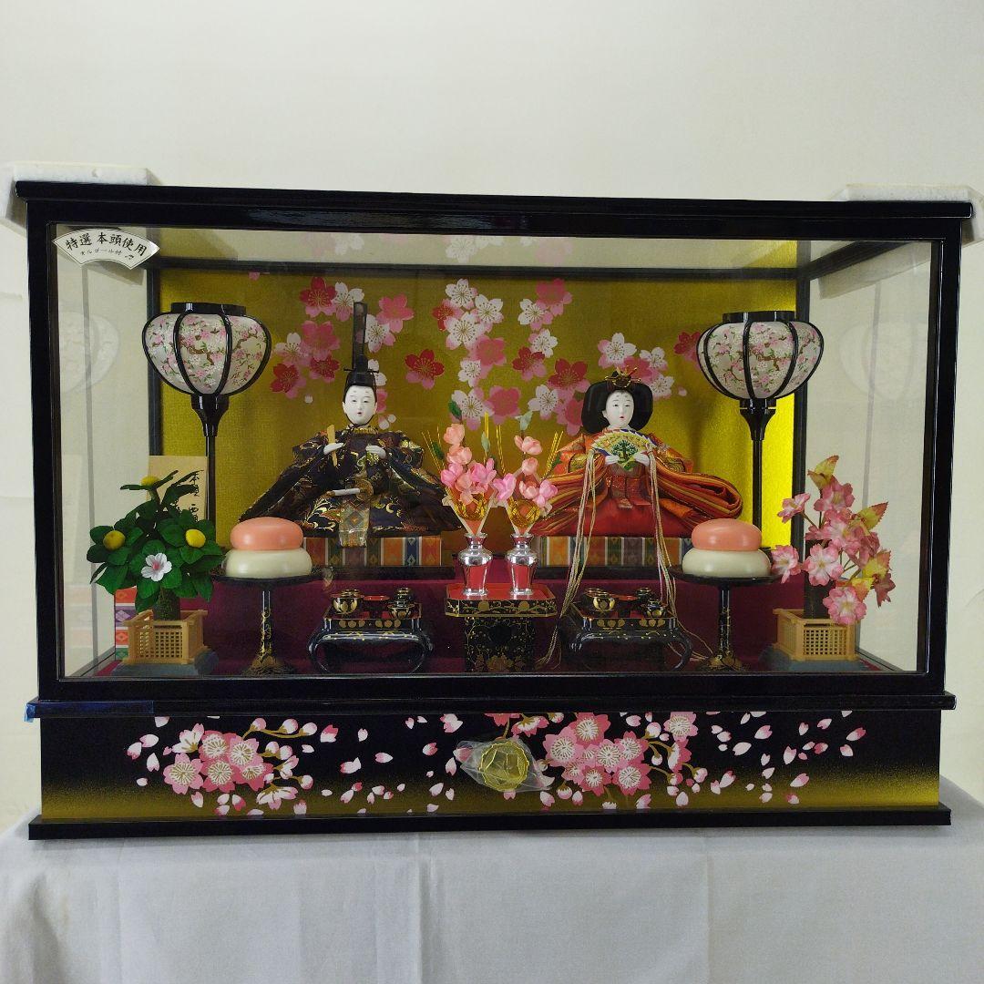 雛人形親王飾りケース入り