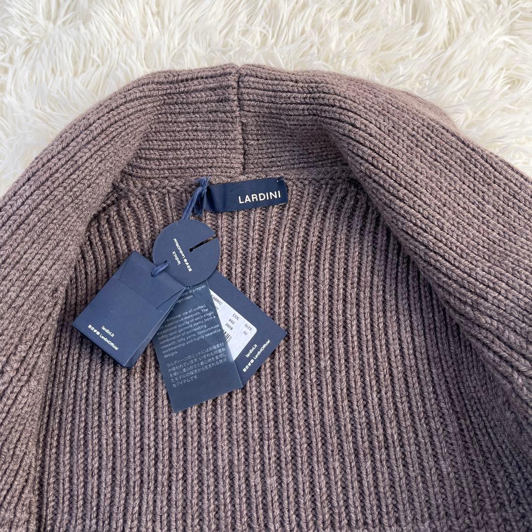 【未使用品】LARDINI ラルディーニ ショールカラーカーディガン　サイズ50